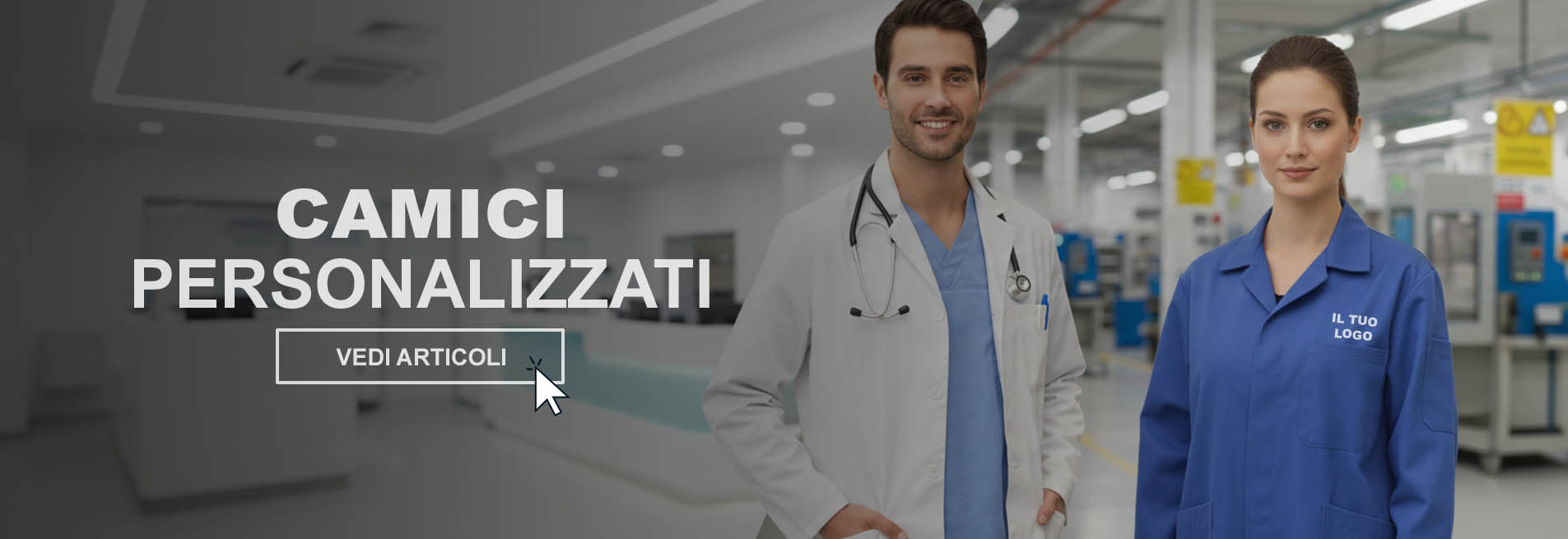 camici personalizzati con stampa o ricamo