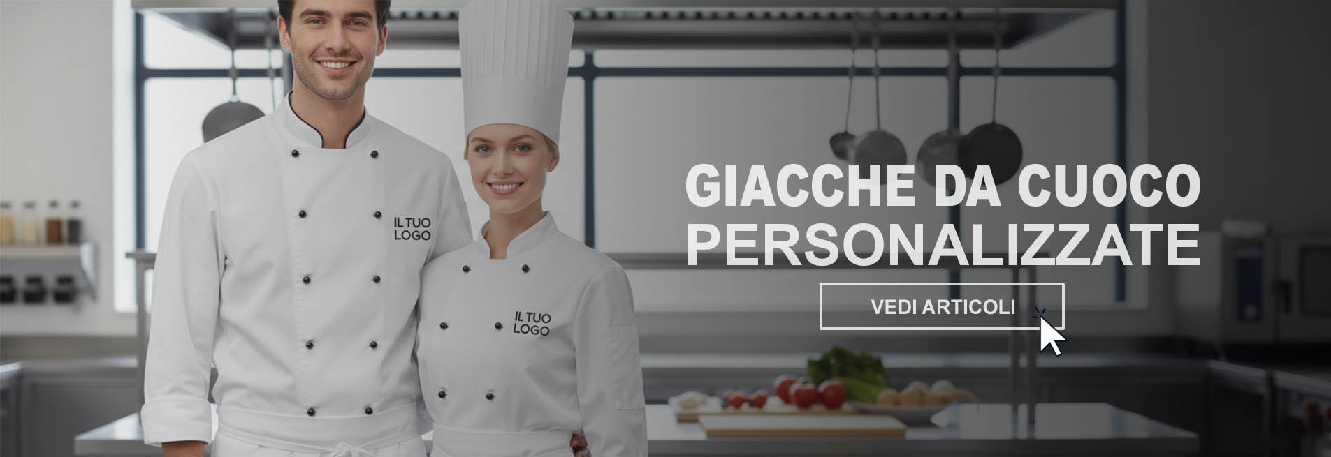 giacche da cuoco personalizzate con stampa o ricamo