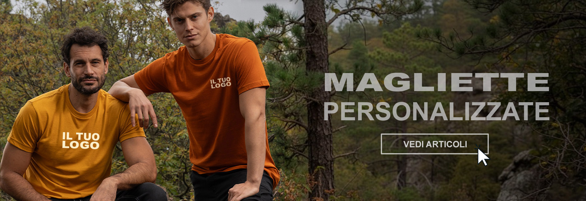 Magliette personalizzate con logo e stampa DTF o serigrafia