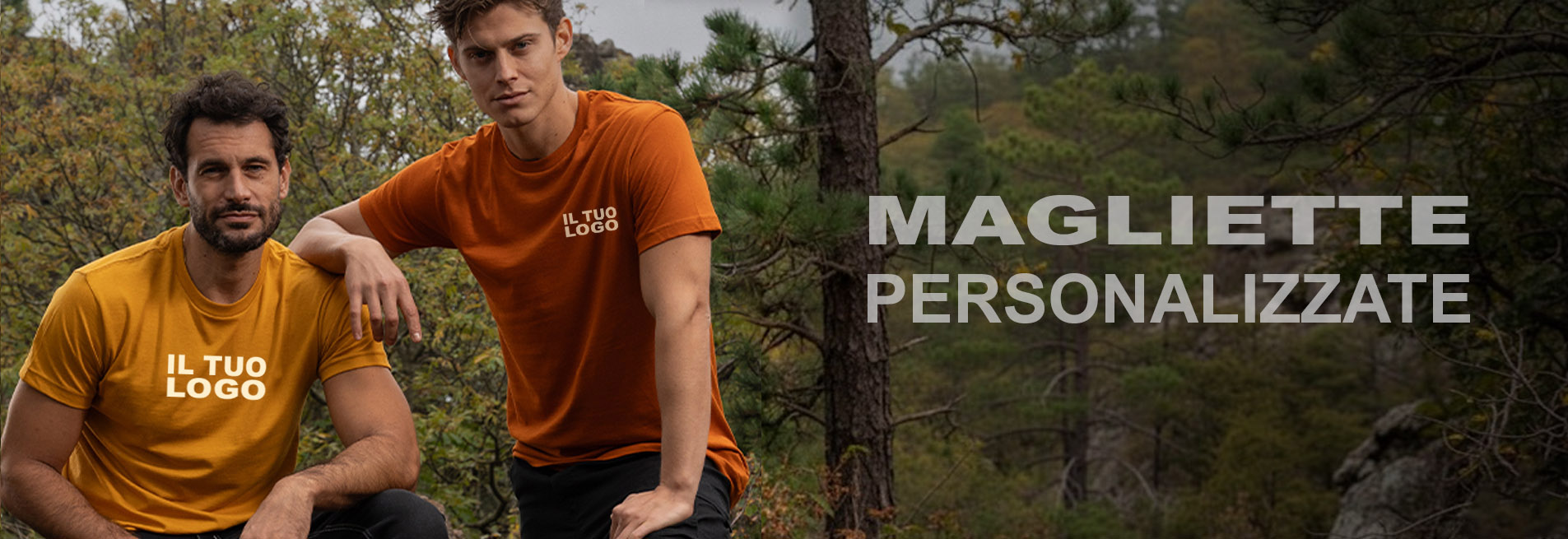 Magliette personalizzate con logo e stampa DTF o serigrafia