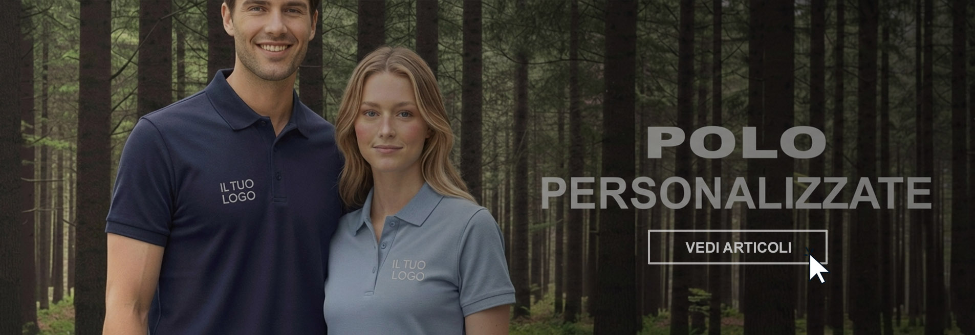 polo personalizzate con logo e stampa DTF, ricamo o serigrafia