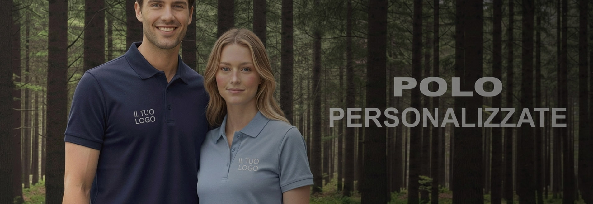 polo personalizzate con logo e stampa DTF, ricamo o serigrafia