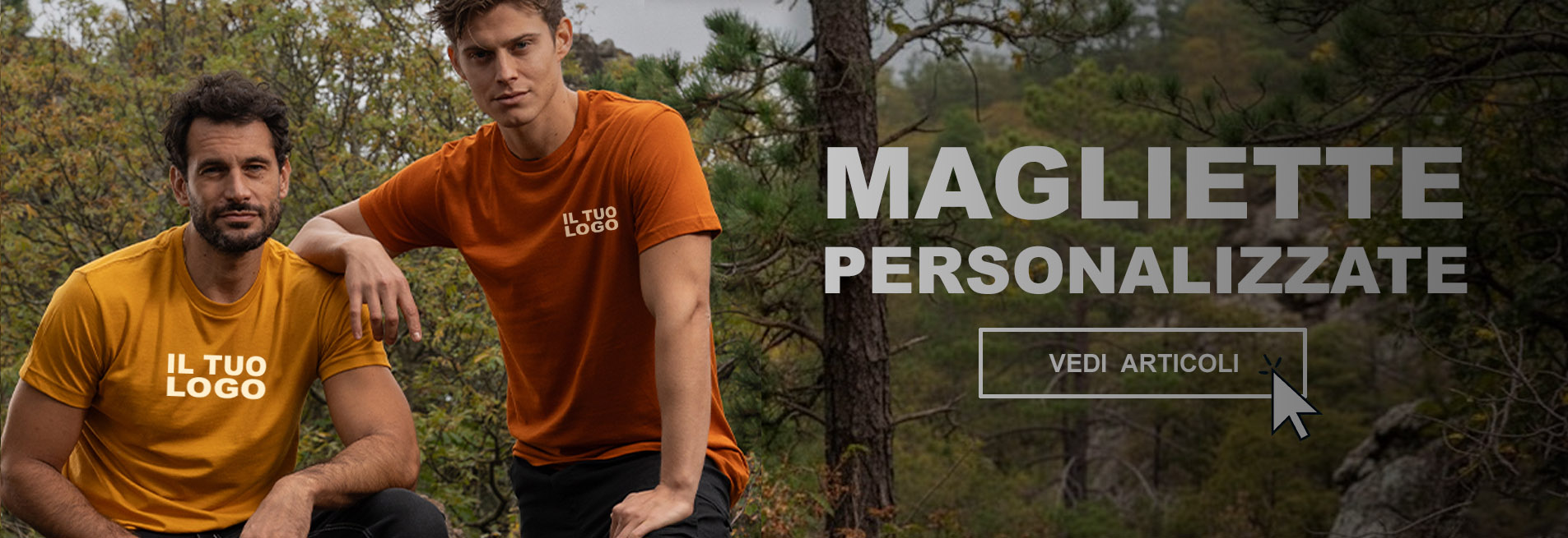 Magliette personalizzate con logo e stampa DTF o serigrafia